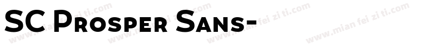 SC Prosper Sans字体转换